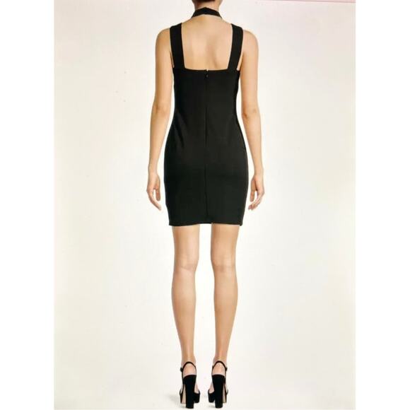 Bebe Halter Neck Bodycon Midi Dress - Black - size S - Picture 6 of 15